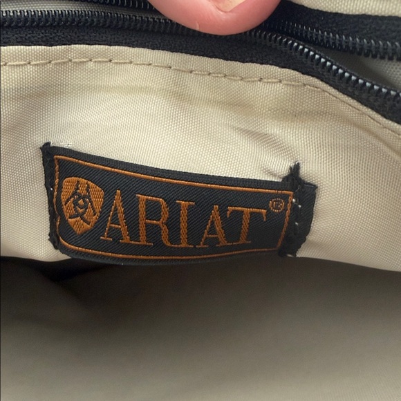 Ariat Mini Tote Carry All Tote Bag Black Sporty Equestrian - Picture 7 of 11